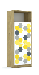 Szafa Blox Hex Yellow Grey 70 5P 2F4