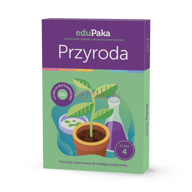 eduPaka Interaktywne zadania i ćwiczenia przedmiotowe PRZYRODA, klasa 4
