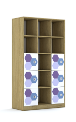 Regał Blox Hex Violet Blue 110 5PP 6F1