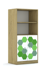 Regał Blox Hex Green 70 4P 2F2