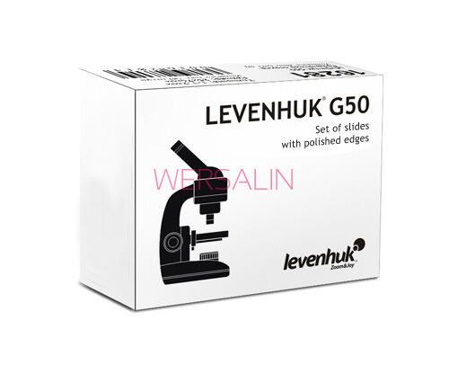 Szkiełka podstawowe Levenhuk G50, 50 sztuk