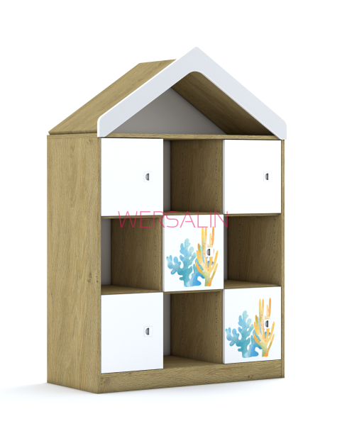 Regał Blox Ocean 110 3PP 5F1 z daszkiem 