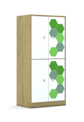 Szafa Blox Hex Green 70 4PP 4F2