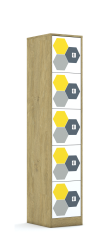 Szafa Blox Hex Yellow Grey 40 5P 5F1