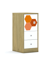 Regał Blox Hex Red 40 2P 1F1 2S