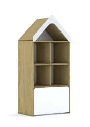 Regał Blox Base 70 3PP z daszkiem i skrzynią