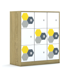 Szafa Blox Hex Yellow Grey 110 3PP 9F1