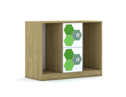 Regał na pojemniki Blox Hex Green 110 2PG 2F1