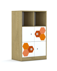 Regał Blox Hex Red 70 3PP 4F1