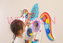 VIGA Sensoryczna tablica manipulacyjna - Jednorożec - 2