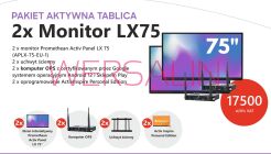 Zestaw 2 x Monitor Promethean LX 75 cali